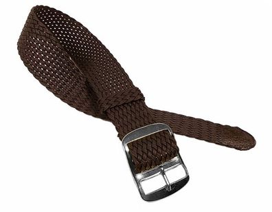 Minott Ersatzband Uhrenarmband Perlon / Textil Durchzugsband Braun 23269S
