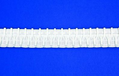 rewagi 5 Meter Gardinenband mit Taschenreihe - 1:2.0 Breite: 70 mm