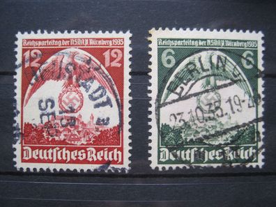 Deutsches Reich MiNr. 586-587 gestempelt (i 533)