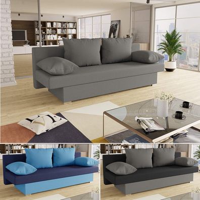 Schlafsofa Tina inklusive Bettkasten - Sofa mit Schlaffunktion, Couchgarnitur, Couch