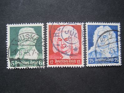 Deutsches Reich MiNr. 573-575 gestempelt (i 220)