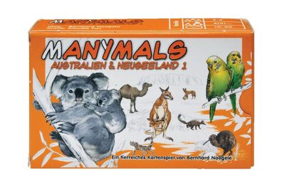 Adlung Spiele 00243 Manimals Australien Australia Tiere Koala Spielkarten NEU