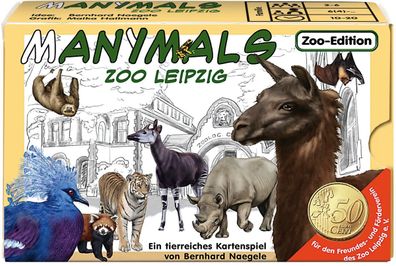 Adlung Spiele 51030 Manimals Zoo Leipzig Kartenspiel Spielkarten Playing Cards