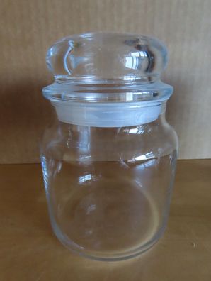 Glas mit Deckel zur Deko oder Aufbewahren hitzebeständig 500ml/ Apothekerglas