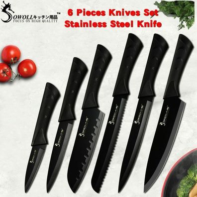 Messerset Küchenmesser Scharf Messer Obst Gemüse Brot Filet Küchen