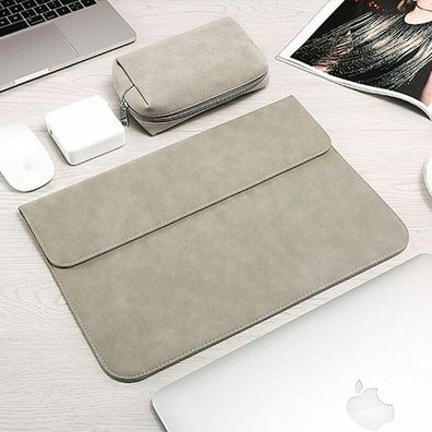 Tasche für Apple MacBook Pro 13 Zoll Hülle Schutz Case Sleeve Filz grau
