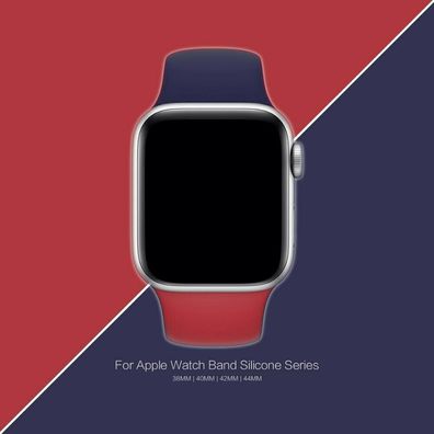Silikon Armband Zwei Farben Sport Band Gummi Für Apple Watch Series 1/2/3/4