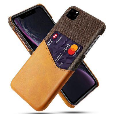 Denim Kreditkarte Jeans leder OPTIK Handy Case Handyhülle für Apple iPhone XI