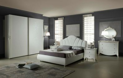 NEU Elegantes Schlafzimmer Daria in weiß modernes Design Italienisch Set