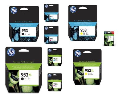 Original HP 953 / 953XL Tinte L0S70AE 3HZ52AE OfficeJet Pro 7720 8715 8218 8720