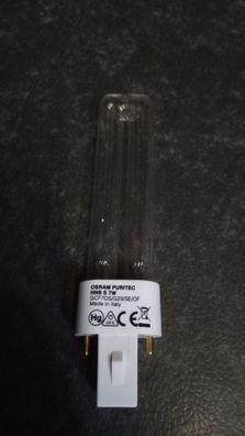 UV-C Osram Puritec HNS S 7w GCF7DS G23/ SE/ OF Made in Italy CE EAC HG germicidal