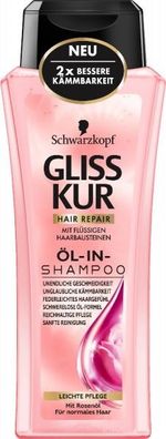 Schwarzkopf Gliss Öl-In-Shampoo Leichte Pflege 250 ml