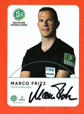 Marco Fritz ( DFB-Schiedsrichter ) - persönlich signiert