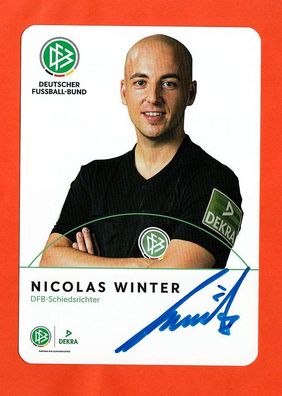 Nicolas Winter ( DFB-Schiedsrichter ) - persönlich signiert