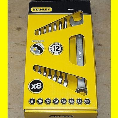 Stanley 4-87-054 Ring - Maulschlüssel - Satz 8-teilig - Maxi Drive Plus