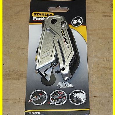 Stanley XTHT0-10502 Klapp Cuttermesser / Teppichmesser mit 2 Klingen