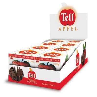 Tell Apfel Edel-Zartbitter Schokolade (8 x 150 g)