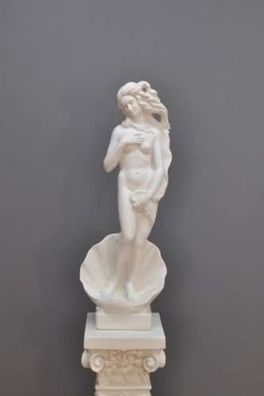 Statue Büste Skulptur Deko Venus Muschel Frau Hand bemalt