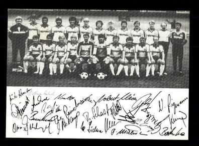 Original Mannschaftskarte Werder Bremen 1980-81