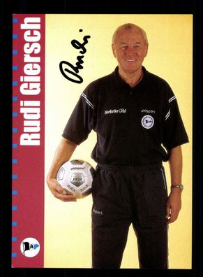 Rudi Giersch Autogrammkarte Arminia Bielefeld 2000-01 Original Signiert