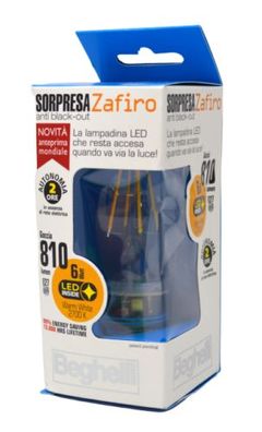 Beghelli Saphir 6 W E27 A + + warmweiß – LED-Lampe, Leuchte, Glühbirne