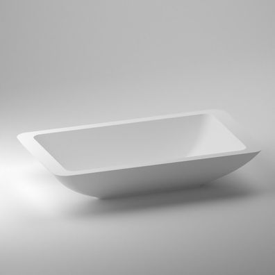 Design Aufsatzwaschbecken Waschbecken Waschschale Mineralguss Matt klein oval