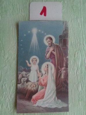 PEKA Votivbild Andachtsbild Heiligenbild Germany Geburt Taufe Schutzengel Jesu Geburt