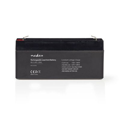 Bleiakku Batterie 6V Kapazität 3,3Ah schwarz für Notbeleuchtung Modelbau Akku