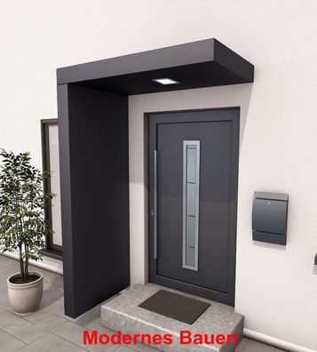 Überdachung Vordach Pultvordach Haustürdach Türvordach UV-beständig für Türen DE 