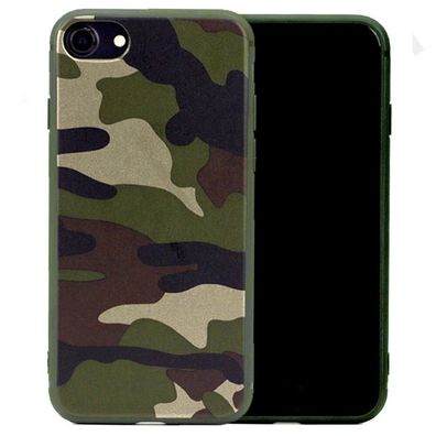 Hülle Schutzhülle für iPhone 6 7 8 X XS Max XR Camouflage Military Tarnfarben