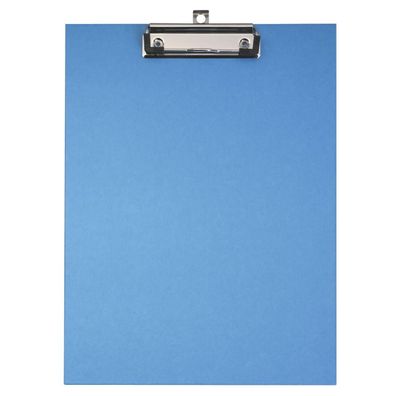 20 x FALKEN Klemmbrett aus Hartpappe für DIN A4 in Blau mit Aufhängeöse