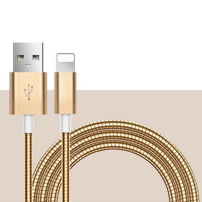 1m USB-C Typ C Premium Kabel Datenkabel mit 2A Schnellladung, Metall-Ummantelung