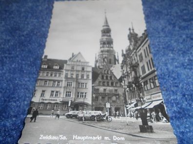 4312 / Ansichtskarte- Zwickau Hauptmarkt mit Dom