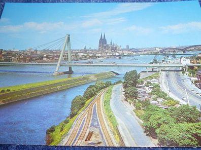 4338 / Ansichtskarte - Köln Severinbrücke und Dom