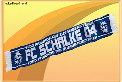 Fanschal Schal FC Schalke 04 1000 Freunde die zusammenstehen