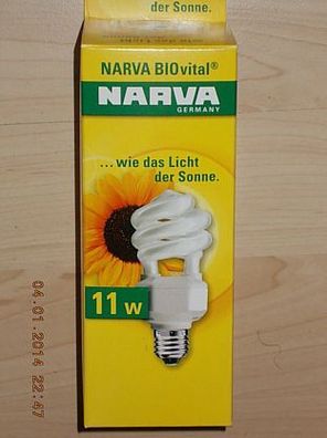 NARVA NT 11W/958 550lm 230V,50/60Hz Made in Germany CE Bio Vital analoges NaturLicht