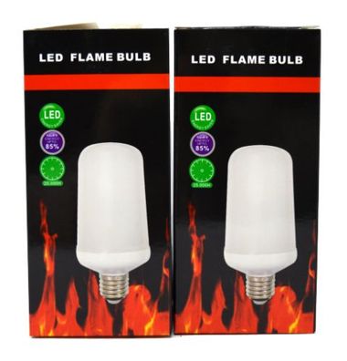 Flamme Glühbirne, Flammen Lampe, 2 Stück LED Flamme, 5W E27 Flackernde Flamme