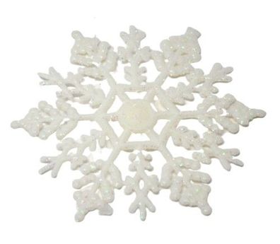Schneeflocken für Weihnachten Schneeflocken-Dekoration Weihnachtsbaum 12 Stück