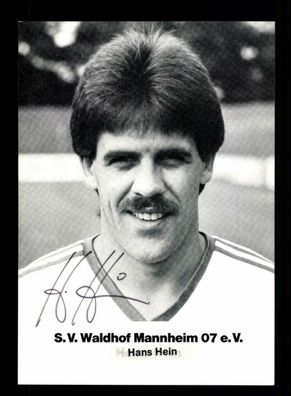 Hans Hein Autogrammkarte Waldhof Mannheim 1980-83 Original Signiert
