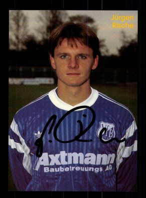Jürgen Risch Autogrammkarte VFB Leipzig 1991-92 Original Signiert