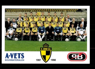 Original Mannschaftskarte Lierske SK 1997-98