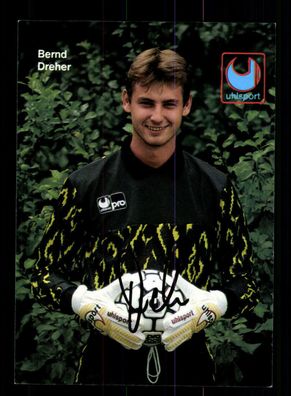 Bernd Dreher Autogrammkarte Bayer Leverkusen Original Signiert