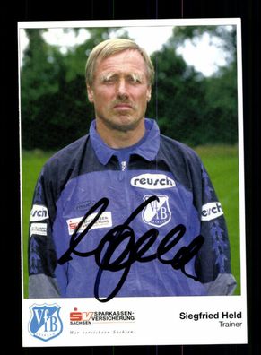 Siegfried Held Autogrammkarte VFB Leipzig 1997-98 Original Signiert