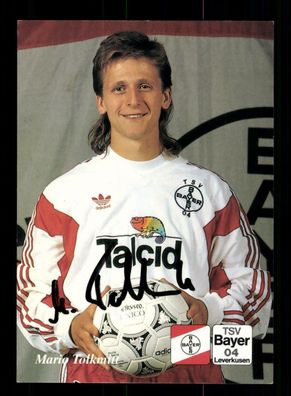 Mario Tolkmitt Autogrammkarte Bayer Leverkusen 1992-93 Original Signiert