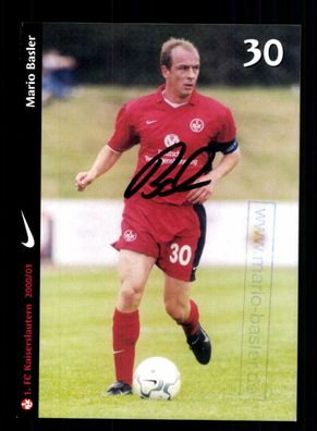 Mario Basler Autogrammkarte 1 FC Kaiserslautern 2000-01 Original Signiert