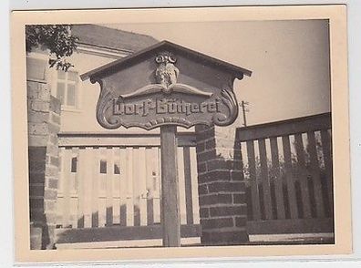 62368 Original Foto Dreiwerden bei Mittweida Dorf Bücherei um 1930