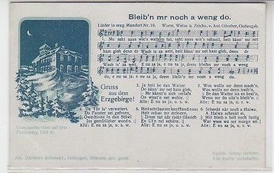 62853 Anton Günther Lied Ak "Bleib´n mr noch a weng do" um 1920