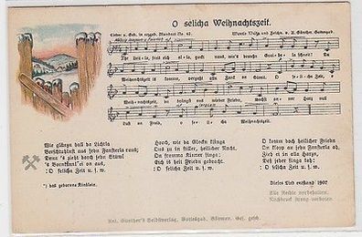 62851 Anton Günther Lied Ak "O selicha Weihnachtszeit" um 1920