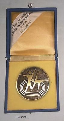 DDR Medaille Turn- und Sportfest & Spartakiade der DDR 25.-31. Juli 1977 im Etui
