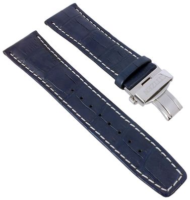Citizen Calendrier | Uhrenarmband Leder blau 23mm für BU2020-11A